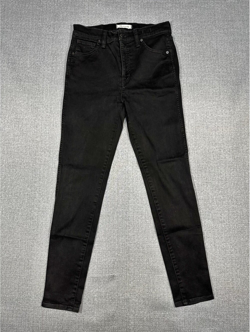 Madewell Jeans 10” High Rise Skinny Stretch 28X27 Denim Black Women’s